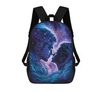 sinyumoney Cosmic Love Romance Art Print Mochila Escolar Grande Para Niños, Niñas, Adolescentes, Hombres Y Mujeres 17inch