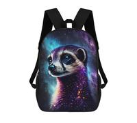 sinyumoney Cosmic Meerkat Art Print-4 Mochila Escolar Ligera E Informal Para Adolescentes, Niños, Mujeres Y Hombres 17inch