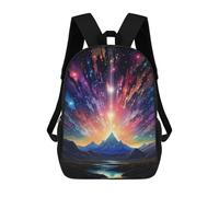 sinyumoney Cosmic Mountain Aurora Mochila De Viaje Resistente Al Agua, Bolsa Para Computadora Para Adolescentes, Niñas, Niños, Mujeres Y Hombres 17inch