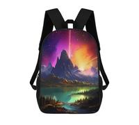 sinyumoney Cosmic Mountain Lake Mochilas Para Niños Y Estudiantes, Mochilas Escolares Impresas En 3D, Mochilas Para Estudiantes De Primaria Y Secundaria, Mochilas Para Niños Y Niñas 17inch