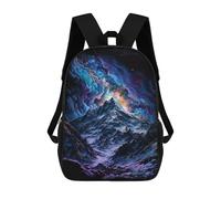 sinyumoney Cosmic Mountain Landscape Mochila Escolar Para Institutos De Secundaria Mochila Informal - Perfecta Para Viajes, Trabajo Y Uso Diario 17inch