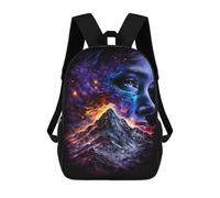 sinyumoney Cosmic Mountain Portrait Mochilas Infantiles Impresas En 3D Para Niños. Mochilas De Viaje De Moda Para Niños. Mochila Escolar Para Estudiantes De Primaria Y Secundaria.