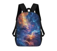 sinyumoney Cosmic Nebula Artwork Mochila Escolar Impresa En 3D 17inch Mochila Escolar Infantil Mochilas De Viaje Mochila Informal De Moda Para Niños Y Estudiantes