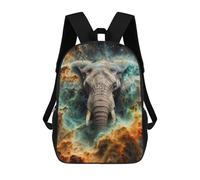 sinyumoney Cosmic Nebula Elephant Mochilas Para Niños 17inch Mochila Escolar Mochila Escolar Impresa En 3D Para Niños De Primaria Y Secundaria