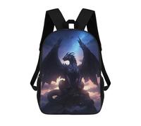 sinyumoney Cosmic Night Furry Dragon Mochila Infantil Para Niñas Y Niños, Mochila De Día, Escuela Primaria, Perfecta Para La Vuelta Al Cole O Educación Física, Regalos Y Viajes 17inch