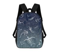 sinyumoney Cosmic Ocean Turquoise Mochilas Infantiles Escolares Impresas En 3D, Mochilas Para Niños, Mochilas De Viaje Para Niños Y Niñas, Mochilas Escolares Para Niños 17inch