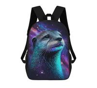 sinyumoney Cosmic Otter Greeting Card Mochila Escolar Ligera Mochila Escolar De Día Mochila Para Libros Para La Universidad Para Acampar Aventuras Al Aire Libre Y Viajes Diarios 17inch