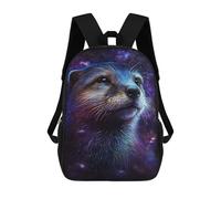 sinyumoney Cosmic Otter Portrait-5 Mochila Escolar, Bolso Resistente Para Portátil, Ideal Para Acampar, Aventuras Al Aire Libre Y Viajes Diarios 17inch