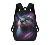 sinyumoney Cosmic Otter Portrait Print-1 Mochila Escolar Para El Trabajo, Negocios, Universidad, Escuela Para Hombres/mujeres 17inch