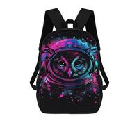 sinyumoney Cosmic Owl Art Print-1 Mochila Escolar Infantil De 17 Pulgadas Con Estampado 3D, Mochila Moderna Para Niños, Mochilas De Viaje, Bolsas Para Libros, Mochila Escolar Infantil