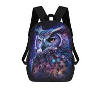 sinyumoney Cosmic Owl Art Print-2 Mochila Escolar Impresa En 3D 17inch Mochila Escolar Infantil Mochilas De Viaje Mochila Informal De Moda Para Niños Y Estudiantes