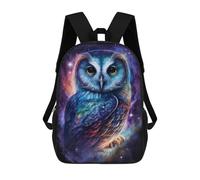 sinyumoney Cosmic Owl Art Print-3 Mochilas Impresas En 3D Para Niños 17inch Mochilas De Moda Informales Para El Día A Día, Bolsas De Viaje, Mochilas Informales Para Exteriores Para Niños Y Niñas