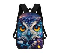 sinyumoney Cosmic Owl Portrait-1 Mochila Escolar Impresa En 3D Mochilas Informales Para Niños Mochila Escolar Impresa En 3D Para Niños De Primaria Y Secundaria 17inch