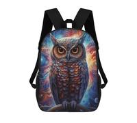 sinyumoney Cosmic Owl Portrait Mochila Escolar Infantil, Mochilas Impresas En 3D, Mochilas Escolares De Moda Para Niños De Primaria Y Secundaria 17inch