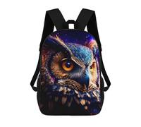 sinyumoney Cosmic Owl Portrait Mochilas Para Niños Y Estudiantes, Mochilas Escolares Impresas En 3D, Mochilas Para Estudiantes De Primaria Y Secundaria Para Niños Y Niñas 17inch
