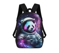 sinyumoney Cosmic Panda Astronaut Art Print-1 Mochila Escolar Infantil De 17 Pulgadas Con Estampado 3D De Películas De Anime Para Niños, Mochila De Viaje, Mochila Escolar Infantil