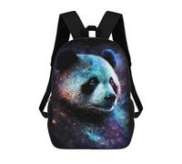 sinyumoney Cosmic Panda Wall Art Print-1 Mochila Escolar Infantil De 17 Pulgadas, Impresa En 3D, Estilo Casual, Para Niños, Ideal Para Viajes, Como Mochila Escolar O Para Llevar Libros.