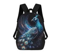 sinyumoney Cosmic Peacock Mochila Escolar Infantil Impresa En 3D Para Niños, Mochilas De Viaje, Bolsas Para Libros Para Niños Estudiantes De Primaria 17inch