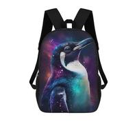 sinyumoney Cosmic Penguin Art Print-1 Mochila Escolar Grande Resistente Al Agua Para Portátil Para La Escuela/trabajo/viajes 17inch