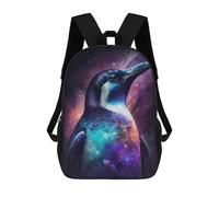 sinyumoney Cosmic Penguin Art Print-2 Mochila Escolar Ligera Para Aeropuerto Y Universidad Para Estudiantes, Ideal Para El Campus, Viajes Al Aire Libre Y Deportes 17inch
