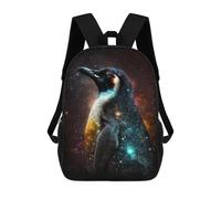 sinyumoney Cosmic Penguin Art Print-3 Mochila Escolar Resistente Al Agua, Mochila Escolar De Negocios Para Hombres/mujeres 17inch