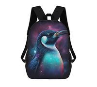 sinyumoney Cosmic Penguin Art Print-4 Mochila Escolar, Mochila Para Portátil, Mochila Para Niños/niñas/adolescentes 17inch