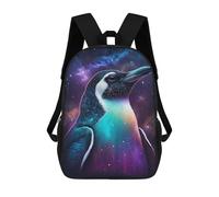 sinyumoney Cosmic Penguin Art Print-8 Mochila Escolar Secundaria Informal Para Viajes, Mochilas Para La Escuela Secundaria, Para Acampar, Aventuras Al Aire Libre Y Viajes Diarios 17inch