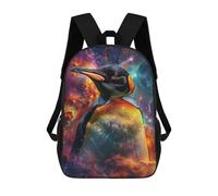sinyumoney Cosmic Penguin Magic Mochila Escolar Ligera Para Aeropuerto Y Estudiantes Universitarios: Perfecta Para Viajes, Trabajo Y Uso Diario 17inch
