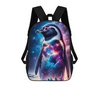 sinyumoney Cosmic Penguin Mochila Escolar Grande Resistente Al Agua Para Portátil Para La Escuela/trabajo/viajes 17inch