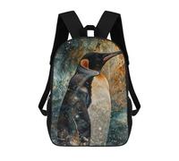 sinyumoney Cosmic Penguin Mochila Escolar, Mochila De Viaje Para La Universidad, Mochilas Para Acampar, Aventuras Al Aire Libre Y Viajes Diarios 17inch