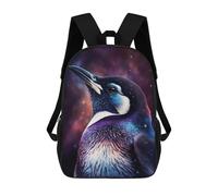 sinyumoney Cosmic Penguin Portrait Mochila Grande Para Portátil Resistente Al Agua Para La Escuela - Perfecta Para Viajes, Trabajo Y Uso Diario 17inch