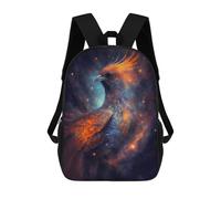 sinyumoney Cosmic Phoenix Art Print Mochila Escolar Para La Escuela Secundaria, Preparatoria, Universidad, Viajes Para Niñas, Niños Y Adolescentes 17inch