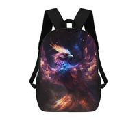 sinyumoney Cosmic Phoenix Rising Mochila Escolar Grande Resistente Al Agua Para Portátil Para Niñas, Niños Y Adolescentes 17inch