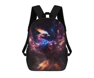 sinyumoney Cosmic Phoenix Rising Mochila Escolar Grande Resistente Al Agua Para Portátil Para Niñas, Niños Y Adolescentes 17inch