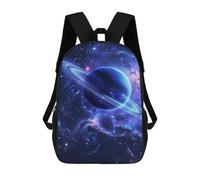 sinyumoney Cosmic Planet Ring-1 Mochila Escolar Infantil De 17 Pulgadas Con Estampado 3D De Películas De Anime Para Niños, Mochila De Viaje, Mochila Escolar Infantil