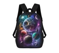sinyumoney Cosmic Planets Collection Mochilas Impresas En 3D Para Niños 17inch Mochilas De Moda Informales Para El Día A Día, Bolsas De Viaje, Mochilas Informales Para Exteriores Para Niños Y Niñas