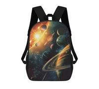 sinyumoney Cosmic Planets in Space Mochila Escolar Secundaria Informal Para Viajes, Mochilas Para La Escuela Secundaria, Para Acampar, Aventuras Al Aire Libre Y Viajes Diarios 17inch