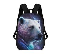 sinyumoney Cosmic Polar Bear Art Print-9 Mochilas Escolares Para Ordenador, Ideales Para El Colegio/trabajo/viajes, Acampadas, Aventuras Al Aire Libre Y Viajes Diarios 17inch
