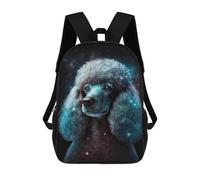 sinyumoney Cosmic Poodle Art Print-1 Mochilas Infantiles Mochila Escolar Impresa En 3D Para Niños Mochilas De Viaje Bolsas Para Libros Para Niños 17inch Mochila Escolar