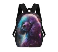 sinyumoney Cosmic Poodle Art Print-12 17inch Mochilas Escolares Impresas En 3D, Mochilas Escolares De Moda Para Niños De Primaria Y Secundaria