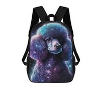 sinyumoney Cosmic Poodle Art Print-16 Mochila Escolar Infantil De 17 Pulgadas Con Estampado 3D De Películas De Anime Para Niños, Mochila De Viaje, Mochila Escolar Infantil