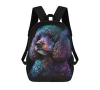 sinyumoney Cosmic Poodle Art Print-17 17inch Mochila Escolar Impresa En 3D Para Niños, Mochila Escolar Informal De Moda, Mochilas De Viaje Para Niños Y Estudiantes.
