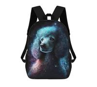 sinyumoney Cosmic Poodle Art Print-19 Mochila Escolar Impresa En 3D 17inch Mochilas De Moda Para Niños, Mochilas Escolares Para Niños De Primaria Y Secundaria