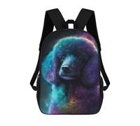 sinyumoney Cosmic Poodle Art Print-4 Mochilas Infantiles Mochila Escolar Impresa En 3D Para Niños Mochilas De Viaje Bolsas Para Libros Para Niños 17inch Mochila Escolar