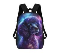 sinyumoney Cosmic Poodle Art Print-7 Mochila Escolar Infantil Impresa En 3D 17inch Mochilas De Moda Para Niños De Primaria Y Secundaria