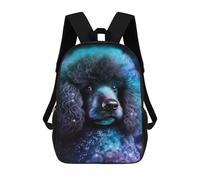 sinyumoney Cosmic Poodle Art Print-9 Mochila Escolar Impresa En 3D 17inch Mochilas De Moda Para Niños, Mochilas Escolares Para Niños De Primaria Y Secundaria