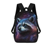 sinyumoney Cosmic Raccoon Art Print-18 Mochilas Infantiles Mochila Escolar Impresa En 3D Para Niños Mochilas De Viaje Bolsas Para Libros Para Niños 17inch Mochila Escolar