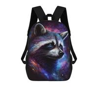 sinyumoney Cosmic Raccoon Art Print-26 Mochila Escolar Infantil De 17 Pulgadas Con Estampado 3D De Películas De Anime Para Niños, Mochila De Viaje, Mochila Escolar Infantil