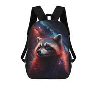 sinyumoney Cosmic Raccoon Art Print-36 Mochilas De 17 Pulgadas Para Niños, Mochilas Escolares Impresas En 3D Para Estudiantes De Primaria Y Secundaria, Para Niños Y Niñas.