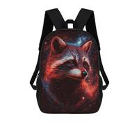 sinyumoney Cosmic Raccoon Art Print-37 17inch Mochilas Escolares Impresas En 3D, Mochilas Escolares De Moda Para Niños De Primaria Y Secundaria